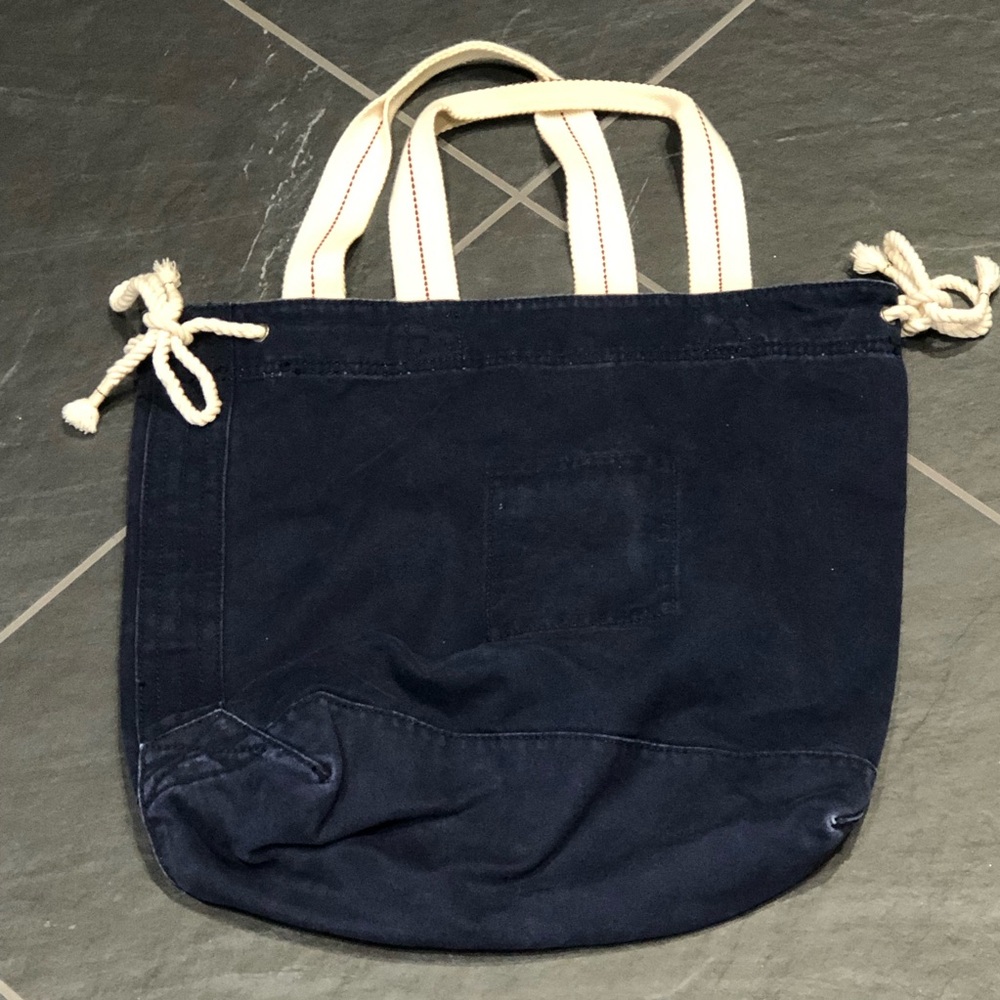 Hollister Tote Bag 15”X13” Navy - Picture 4 of 4